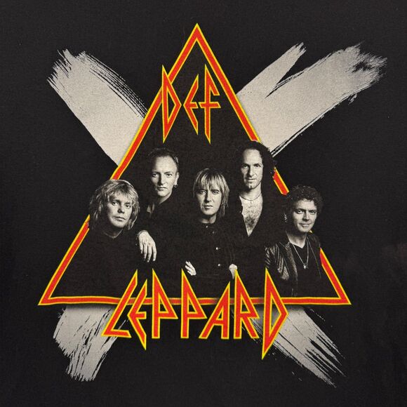 Vintage Y2K 2003 Def Leppard X Ten USA Tour Concert Rock Band T Shirt - XL - Picture 3 of 8